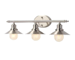 Hampton Bay Glenhurst 3-Light Brushed Nickel Bathroom Vanity Light Fixtu... - $62.27