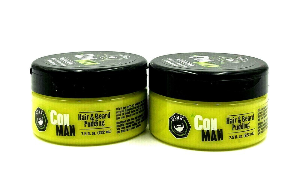 GIBS Con Man Hair &amp; Beard Pudding 7.5 oz-2 Pack - $44.59