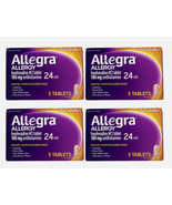 4x Allegra Adult 24-Hour Allergy Relief Tablets, 180 mg Fexofenadine HCI... - $292.01 MXN