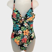 COCO REEF tropical floral aloha print one piece swimsuit with underwire ... - $20.00