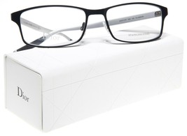 New Christian Dior 0197 92K Black Palladium Eyeglasses Frame 56-17-145 B33 Italy - $176.40
