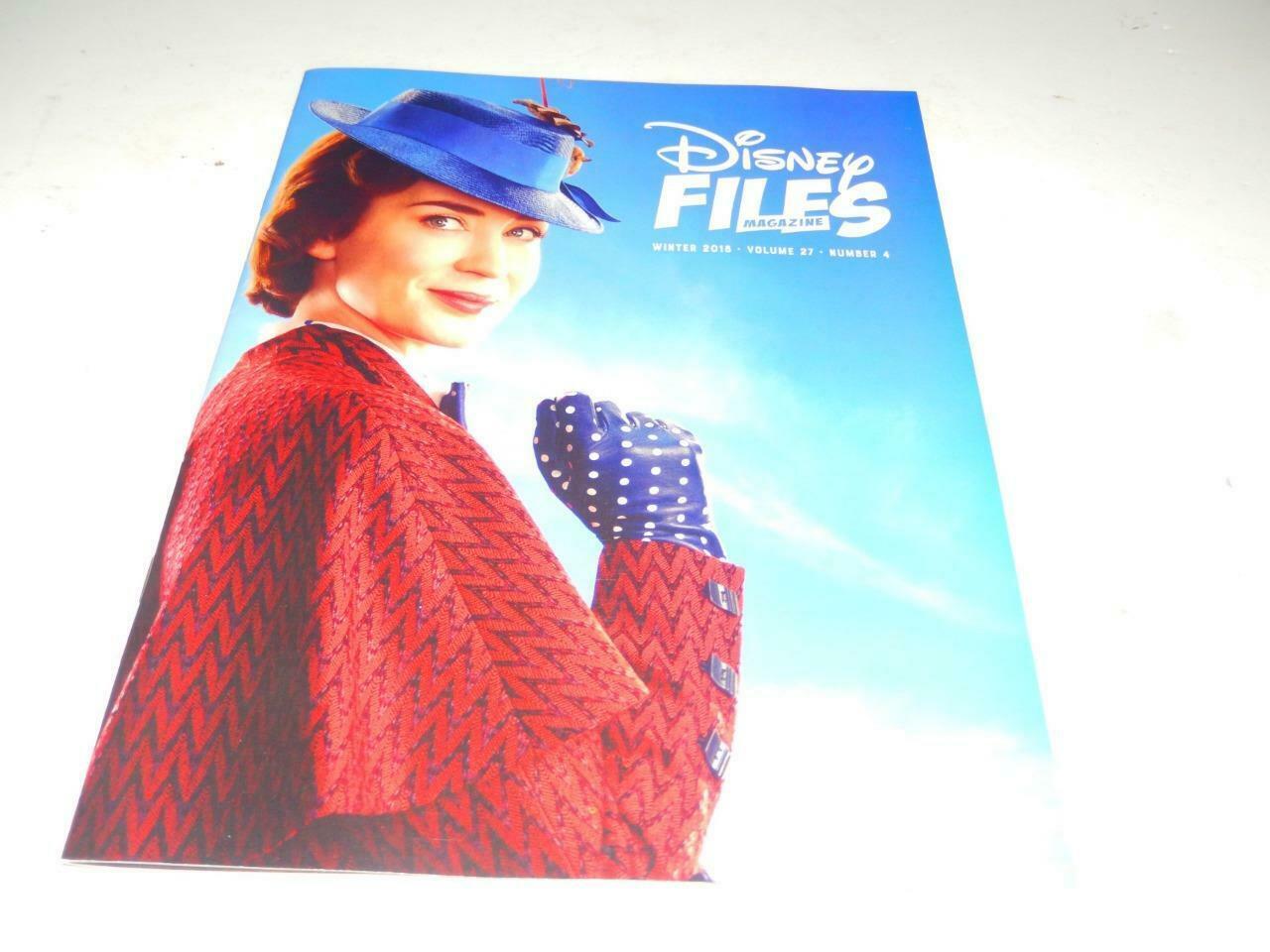 DISNEY FILES MAGAZINE FOR DVC MEMBERS- WINTER 2018 - VOL 27- #4 - NEW - H9 - $2.80