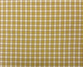 Brunschwig &amp; Fils La Seyne Check Honey Yellow High End Fabric By The Yard 53&quot;W - £47.17 GBP