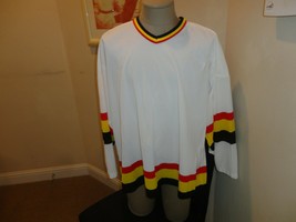 Vtg 80&#39;s MASKA Brand  BLANK White Florida Panthers Air Knit Jersey Adult 2XL Usa - £33.94 GBP