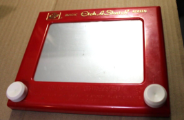 VINTAGE Etch A Sketch (No. 505) Ohio Art Company Magic Screen Red Frame - $24.70