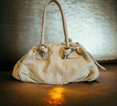 OROTON Royal Tote Bag Genuine Ivory Leather Hobo Shoulder Tote - $128.69