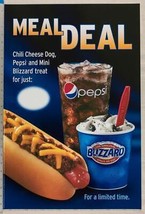 Dairy Queen Poster Backlit Plastic Pepsi Hot Dog Blizzard Meal Deal 17x25 - £250.97 GBP
