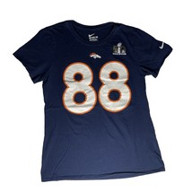 Denver Broncos #88 Demaryius Thomas Shirt Mens Sz M Navy Nike Super Bowl 50 - £13.25 GBP