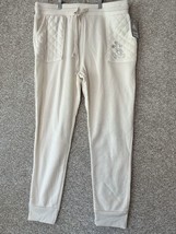 Disney Mickey Mouse Quilted Cream White Sweatpants Jogger Women’s XL - £40.81 GBP