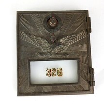 Vintage Brass Eagle Post Office Box Front Plate - £41.33 GBP