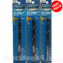 Century Drill &amp; Tool Brad Point Drill Bit Wood Drilling 7/16 In Pack Of 3 - £21.70 GBP