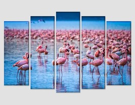 Pink Flamingos in Kenya Canvas Art Flamingos Decor African Birds Photography Pin - £39.02 GBP