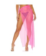 Sheer Net Wrap Skirt O Ring High Slit Swim Coverup Full Length Long 4403... - $14.00