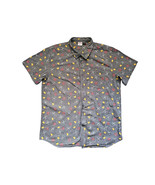 Deadpool XXL Button Up Hawaiian Taco Shirt Marvel Mad Engine Gray  - $18.00