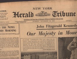 New York  Herald Tribune -Newspaper  11/26/63  Tuesday November 26,1963 - $7.00