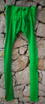 Green Indian Churidar Pants Women Leggings Trousers Pakistani Ethnic Boho Small - £12.42 GBP