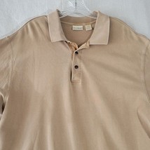 LL Bean Polo Shirt Mens Extra Large XL Tall Brown Tan Cotton Golf Rugby Outdoors - £11.04 GBP