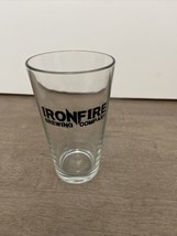 Ironfire Brewing Company Craft Beer Pint Glass Temecula CA  Micro Brewery - £10.47 GBP