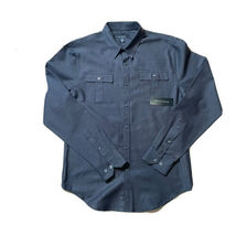 Structure mens grey/gray button up shirt long sleeve shirt Medium - £10.28 GBP