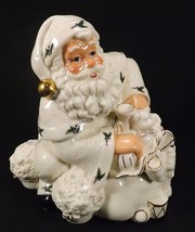 Lg Holly Holiday Musical Santa Claus Figure Plays Santa Claus Is Coming ... - $11.51
