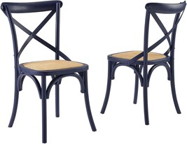 Modway Gear, Two Dining Side Chairs, Midnight Blue (Pack Of 2) - £212.22 GBP