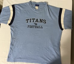 Tennessee Titans NFL Football Reebok Sports Cotton T-Shirt - Size XL Blu... - $13.86