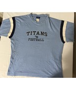 Tennessee Titans NFL Football Reebok Sports Cotton T-Shirt - Size XL Blu... - €11,98 EUR
