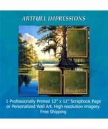 Fishing - Sunset Cypress Fishing Trip Personalized Wall Art or Scrapbook... - €18,95 EUR