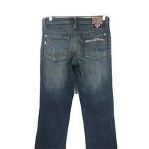 Rocawear Juniors&#39; Jeans Blue Pink Khaki Embellished with Embroidered Rhinestones - £34.60 GBP