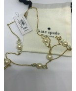 NWT Kate spade necklace cream multi pearly delight O0RU1450 - £38.42 GBP