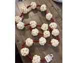 Hobby Lobby Christmas Faux Popcorn And Beaded Garland - $12.75
