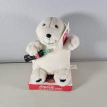 Coca Cola Plush Collection Bear With Tags 1997 Coke in Hand  - $10.96