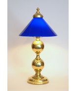 Art Nouveau Table Lamp Unique &quot;GOLDEN BLUE&quot; Table Lamp Country House - $369.49