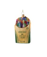 CRAYON BOX ORNAMENT 4.5&quot; Glass Christmas Tree Retro Childhood Memories A... - €20,80 EUR