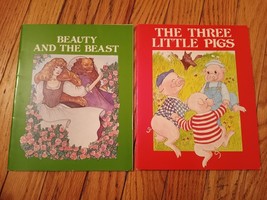 Lot of 2 Troll Associates kids books Beauty and the Beast, The Three Little Pigs - $3.95