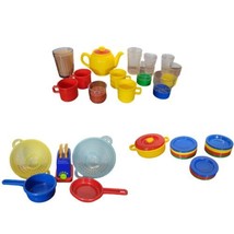 50 Piece Kids Play Kitchen Set Assorted Plates Cups Pans - £15.97 GBP