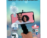 Studio Social Media Kit (3 in 1) Phone Clip + Tripod + Clip on Ring Light - $14.84