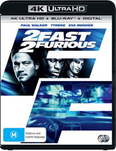 2 Fast 2 Furious 4K UHD Blu-ray / Blu-ray | Paul Walker | Region Free - £16.39 GBP