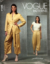 Vogue V1688 Misses 6 to 14 Designer Rachel Comey Jacket and Pants Sewing... - $25.97