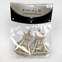 Cambria Premier Finials Brushed Nickel Square Birdcage - $17.99