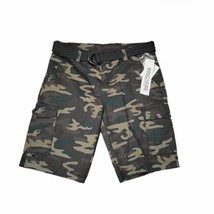 Ring Of Fire Camo Cargo Shorts Mens Size 30 Tan Green Brown - £15.06 GBP