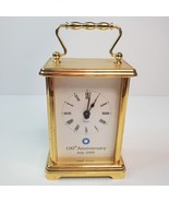 VTG Quartz Carriage Desk Clock 100th Anniversary July 2000 Commemorative - £7.45 GBP