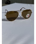Ray Ban Sunglasses Aviator RB3025 001/57 Arista Gold Frame Brown POLARIZ... - $1,860.32 MXN