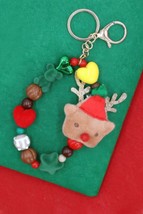   Rudolph Reindeer Christmas Keychain Bracelet - $23.55