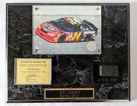 Jeff Gordon Plaque with Actual Winston Cup Race-Used Tire Piece, Picture... - £70.05 GBP