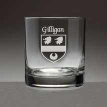 Gilligan Irish Coat of Arms Tumbler Glasses - Set of 4 (Sand Etched) - £53.35 GBP