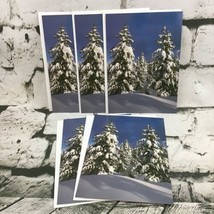 National Wildlife Fed. Holiday Cards Lot of 5 Fresh Winter Snow Deschutes Oregon - £7.88 GBP
