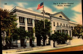 Mobile, AL 1940 Linen Postcard: US Marine Hospital - Alabama AL-bk41 - £3.01 GBP