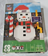 NFL New York Giants BRXLX Snowman 3-D Puzzle 654 Pieces FOCO - £31.46 GBP