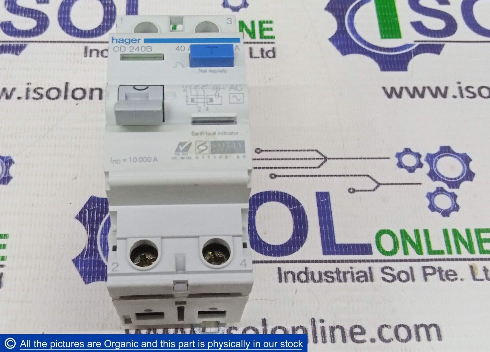 Hager CD 240B Inter Differential Residual Current Circuit Breaker Device CD240B - $147.51